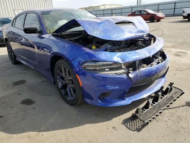 2C3CDXHG3MH650216 - 2021 DODGE CHARGER GT BLUE photo 1