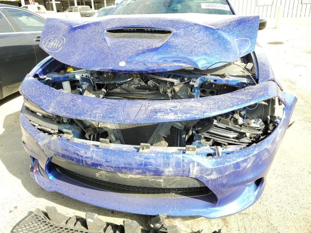2C3CDXHG3MH650216 - 2021 DODGE CHARGER GT BLUE photo 9