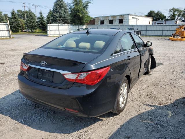 5NPEB4AC1DH571649 - 2013 HYUNDAI SONATA GLS BLACK photo 4