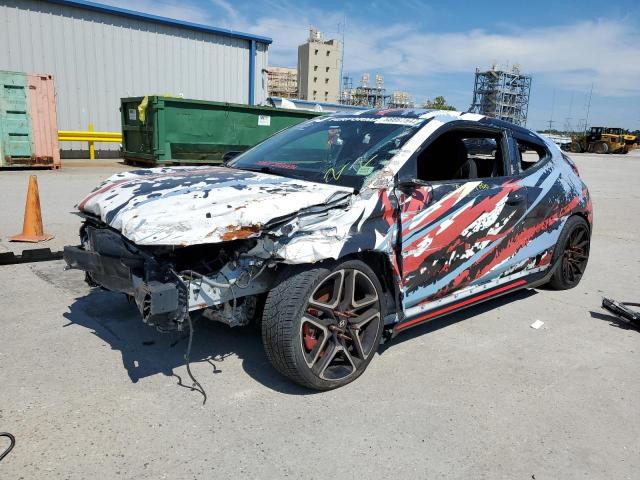 KMHT36AH2KU002433 - 2019 HYUNDAI VELOSTER N TWO TONE photo 9