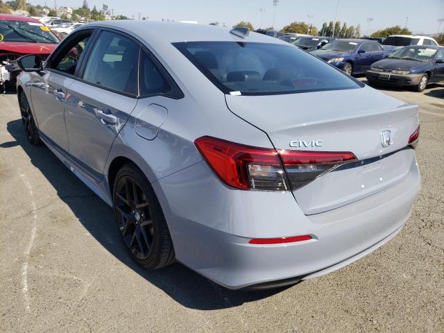 2HGFE2F5XNH567265 - 2022 HONDA CIVIC SPOR TEAL photo 3