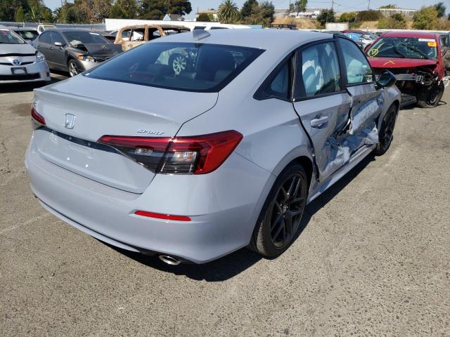 2HGFE2F5XNH567265 - 2022 HONDA CIVIC SPOR TEAL photo 4