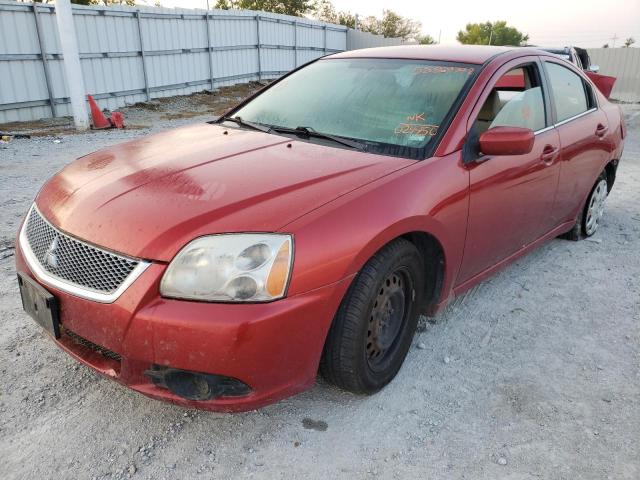 4A32B3FF0CE024450 - 2012 MITSUBISHI GALANT RED photo 2