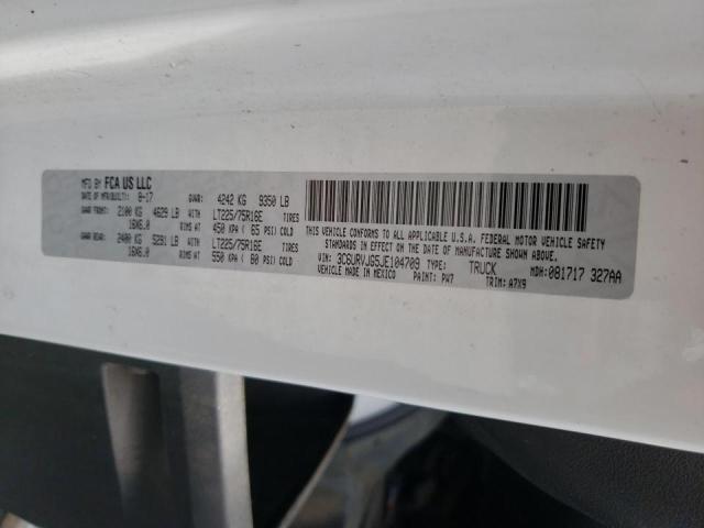 3C6URVJG5JE104709 - 2018 RAM PROMASTER WHITE photo 10