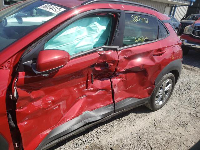 KM8K32AB8NU754304 - 2022 HYUNDAI KONA SEL RED photo 10