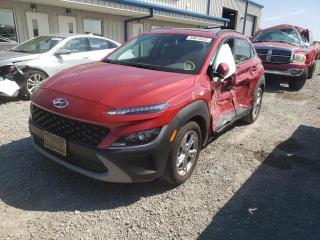 KM8K32AB8NU754304 - 2022 HYUNDAI KONA SEL RED photo 2