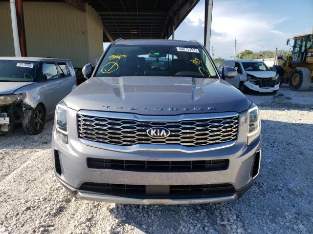 5XYP6DHC5MG125840 - 2021 KIA TELLURIDE GRAY photo 9