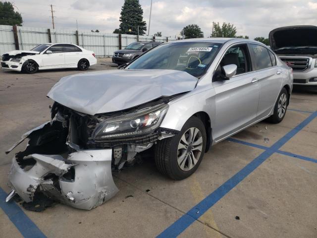 1HGCR2F34EA024580 - 2014 HONDA ACCORD LX SILVER photo 2