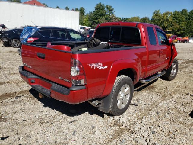 5TEUU4EN3AZ684237 - 2010 TOYOTA TACOMA ACC წითელი ფოტო 4