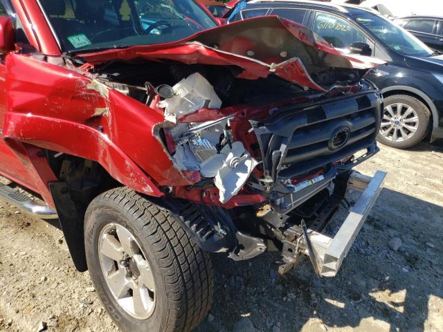 5TEUU4EN3AZ684237 - 2010 TOYOTA TACOMA ACC წითელი ფოტო 9