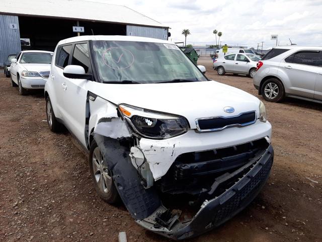 KNDJN2A21E7037770 - 2014 KIA SOUL WHITE photo 1