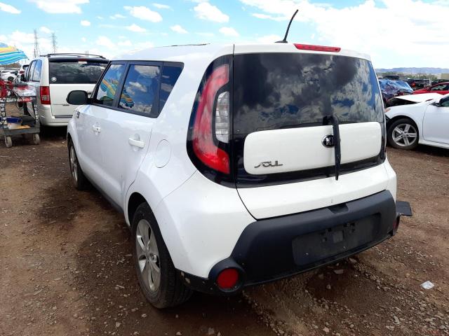 KNDJN2A21E7037770 - 2014 KIA SOUL WHITE photo 3