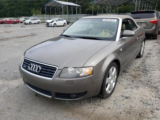 WAUDT48H56K011158 - 2006 AUDI A4 QUATTRO BEIGE photo 2