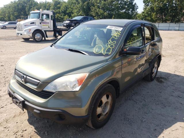 5J6RE48319L046005 - 2009 HONDA CR-V LX GREEN photo 9