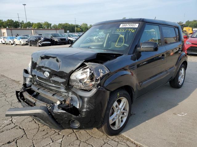 KNDJT2A20B7284411 - 2011 KIA SOUL BLACK photo 2