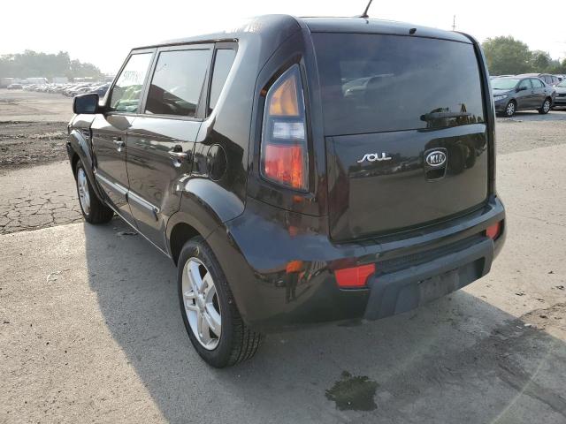 KNDJT2A20B7284411 - 2011 KIA SOUL BLACK photo 3