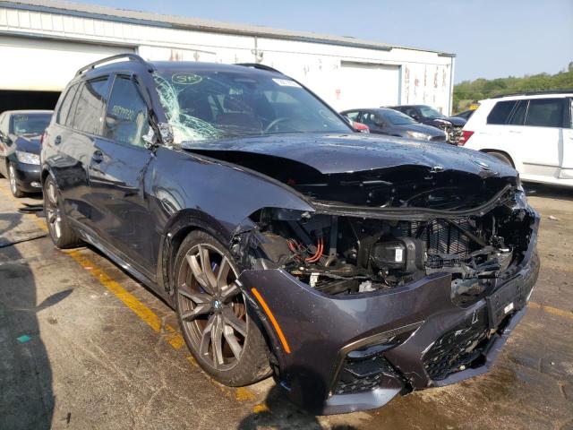 5UXCX6C03M9H71255 - 2021 BMW X7 M50I BLUE photo 1