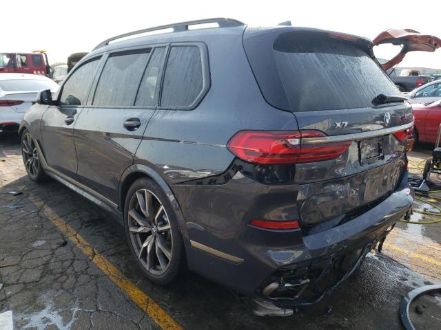 5UXCX6C03M9H71255 - 2021 BMW X7 M50I BLUE photo 3