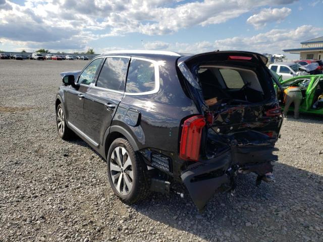 5XYP64HC2NG273946 - 2022 KIA TELLURIDE BLACK photo 3