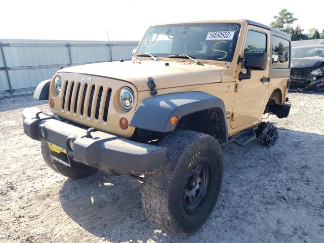 1C4AJWAG5DL619035 - 2013 JEEP WRANGLER S TAN photo 2