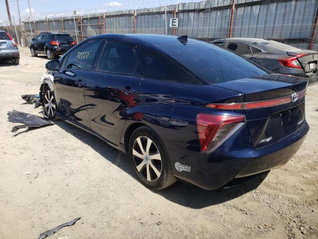 JTDBVRBD0HA001993 - 2017 TOYOTA MIRAI BLUE photo 3