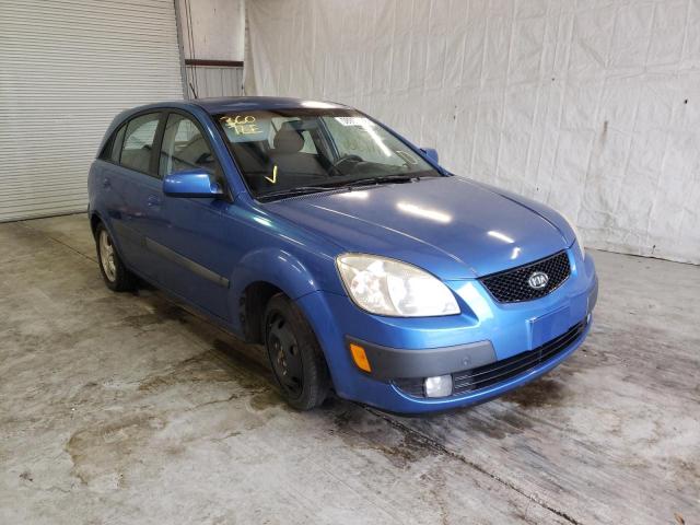 KNADE163666112816 - 2006 KIA RIO 5 BLUE photo 1