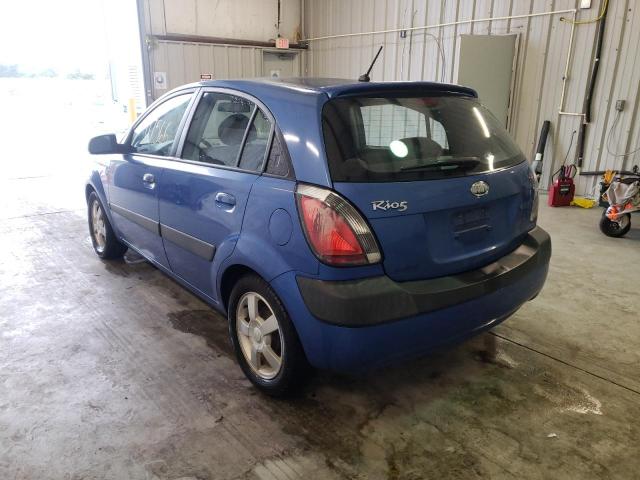 KNADE163666112816 - 2006 KIA RIO 5 BLUE photo 3