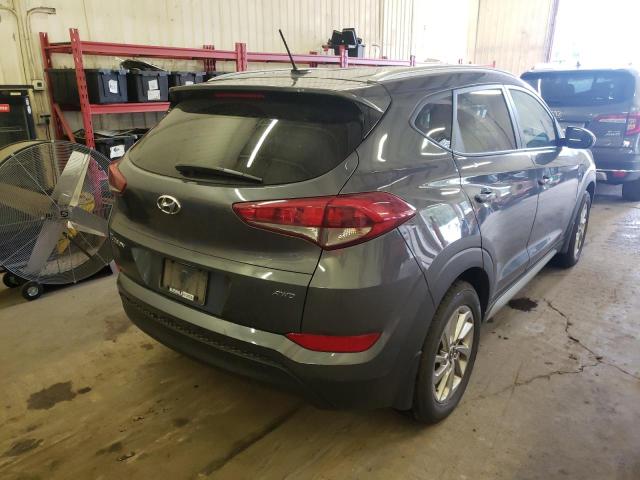 KM8J3CA44HU448028 - 2017 HYUNDAI TUCSON LIM GRAY photo 4