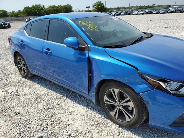 3N1AB8CV5MY217076 - 2021 NISSAN SENTRA SV BLUE photo 9