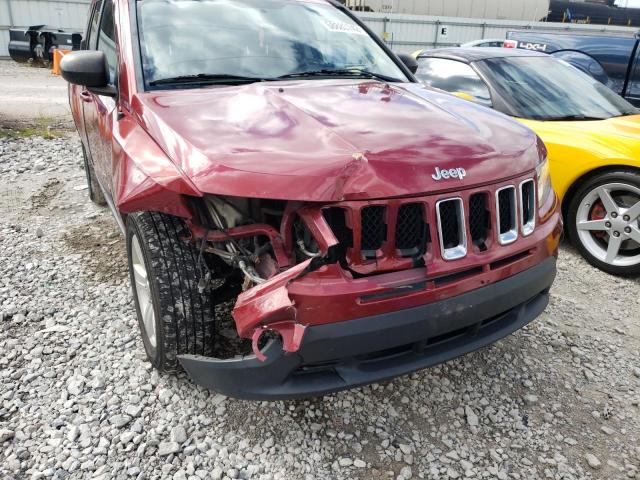 1C4NJCBA5CD550740 - 2012 JEEP COMPASS SP RED photo 9