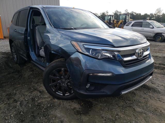 5FNYF6H43KB091880 - 2019 HONDA PILOT EXL BLUE photo 1