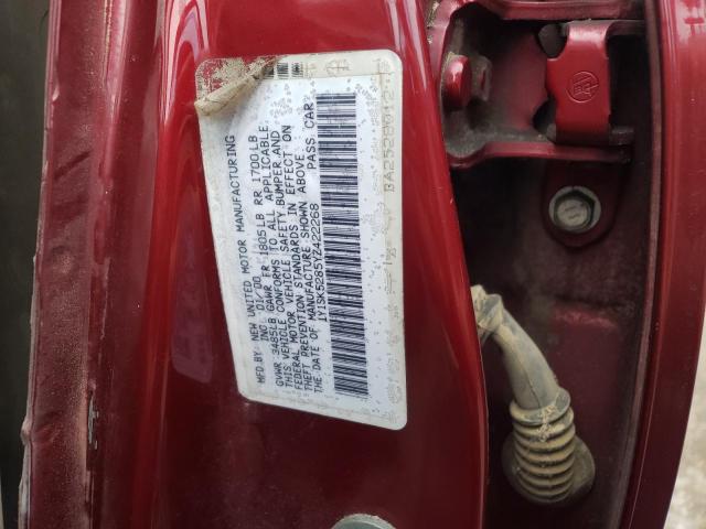 1Y1SK5285YZ422268 - 2000 CHEVROLET GEO PRIZM Qırmızı foto 10