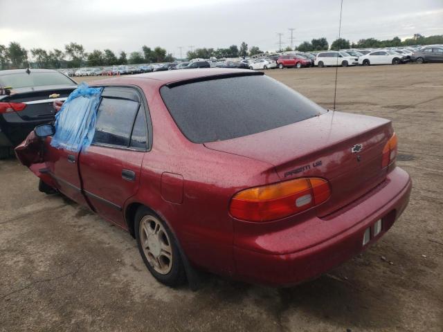 1Y1SK5285YZ422268 - 2000 CHEVROLET GEO PRIZM RED photo 3