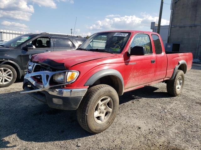 5TEWN72N42Z014774 - 2002 TOYOTA TACOMA XTR RED photo 2