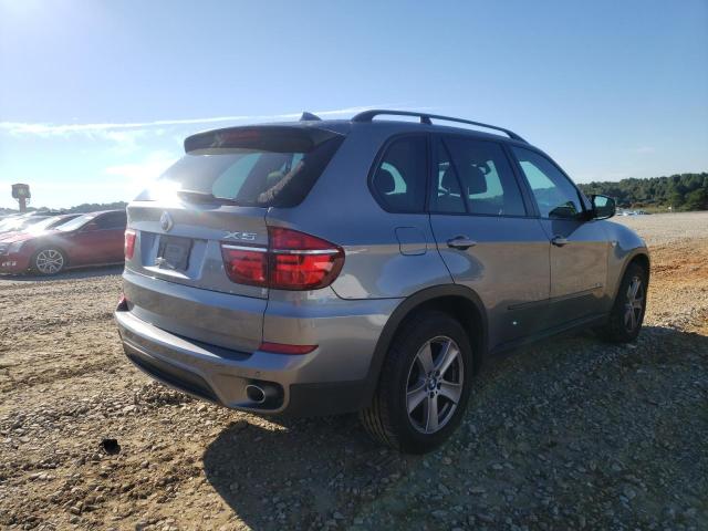 5UXZW0C52CL668204 - 2012 BMW X5 SILVER photo 4