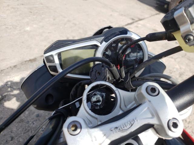 SMTL03NE4FT667455 - 2015 TRIUMPH MOTORCYCLE STREET TRI GRAY photo 8