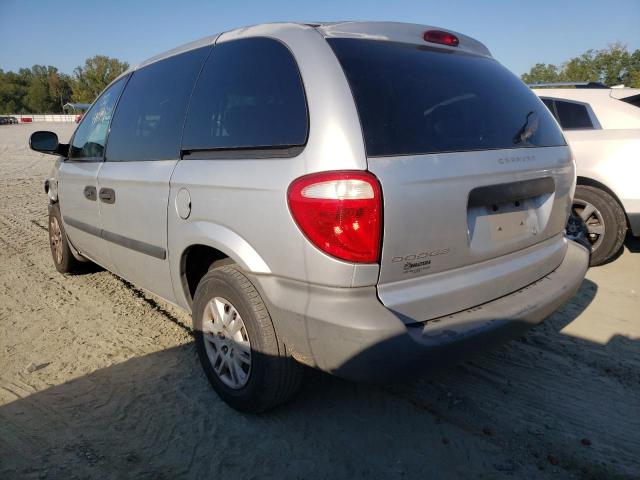 1D4GP25BX5B222057 - 2005 DODGE CARAVAN SE SILVER photo 3