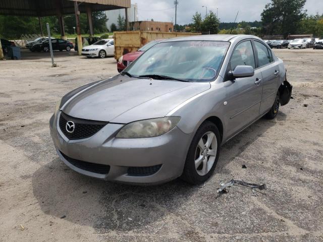 JM1BK32F361507032 - 2006 MAZDA 3 I GRAY photo 2