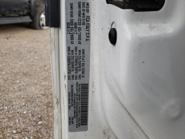 ZFBHRFAB2L6P24255 - 2020 RAM PROMASTER 白色 照片 10
