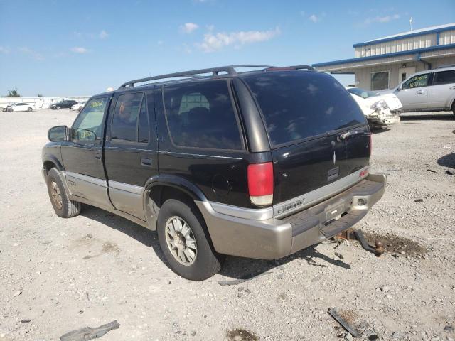 1GKDT13W312139337 - 2001 GMC JIMMY BLACK photo 3