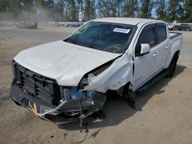 1GTG6CE35G1393242 - 2016 GMC CANYON SLE WHITE photo 2