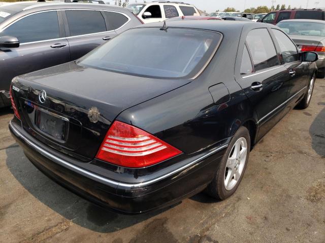 WDBNG75J05A439615 - 2005 MERCEDES-BENZ S 500 BLACK photo 4