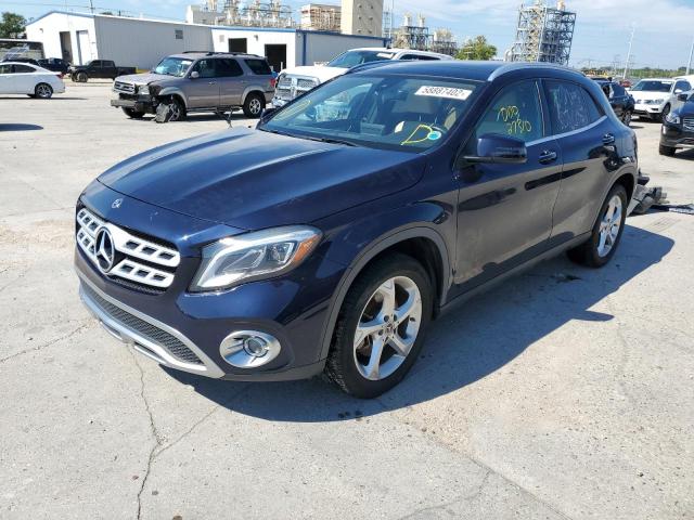 WDCTG4EB8KU000604 - 2019 MERCEDES-BENZ GLA 250 BLUE photo 2