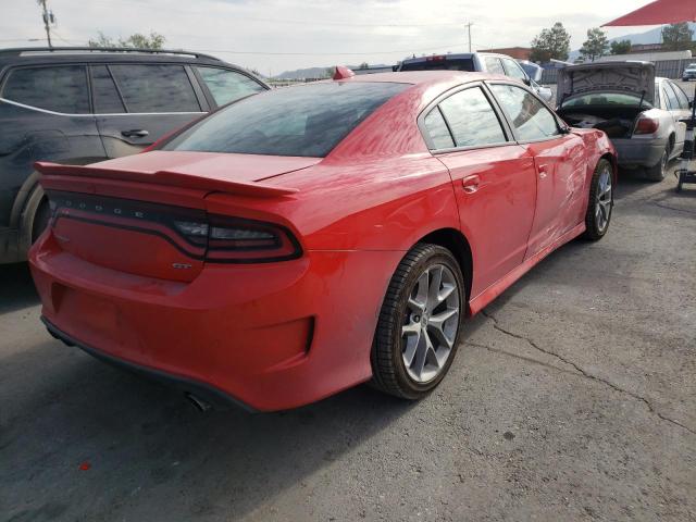 2C3CDXHG0NH168904 - 2022 DODGE CHARGER GT RED photo 4