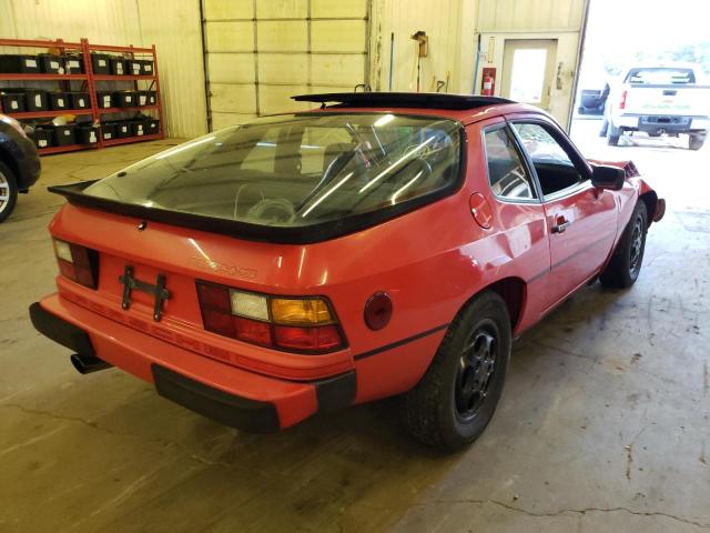 WP0AA0925HN454734 - 1987 PORSCHE 924 S RED photo 4