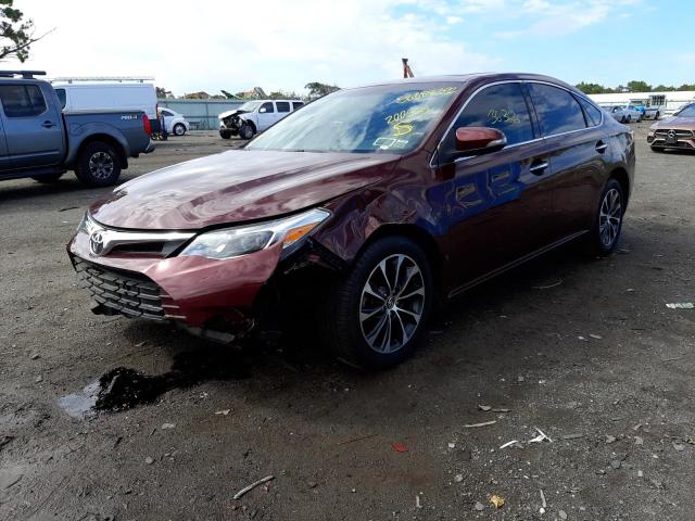 4T1BK1EB3GU200565 - 2016 TOYOTA AVALON XLE RED photo 2