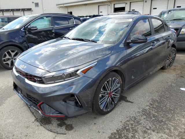 3KPF44AC4NE449369 - 2022 KIA FORTE GT GRAY photo 2