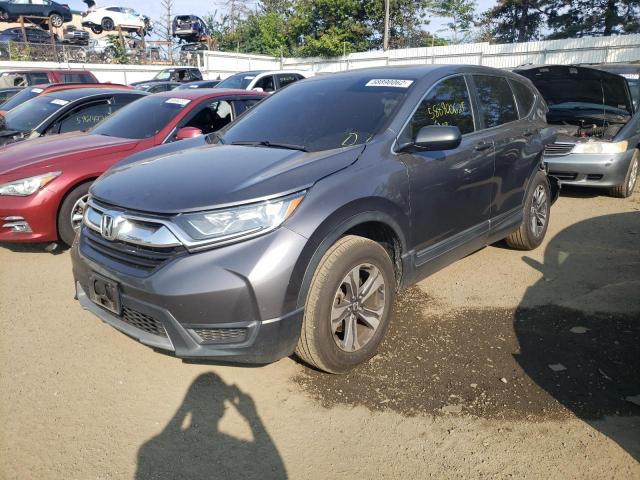 2HKRW6H38JH225228 - 2018 HONDA CR-V LX GRAY photo 2