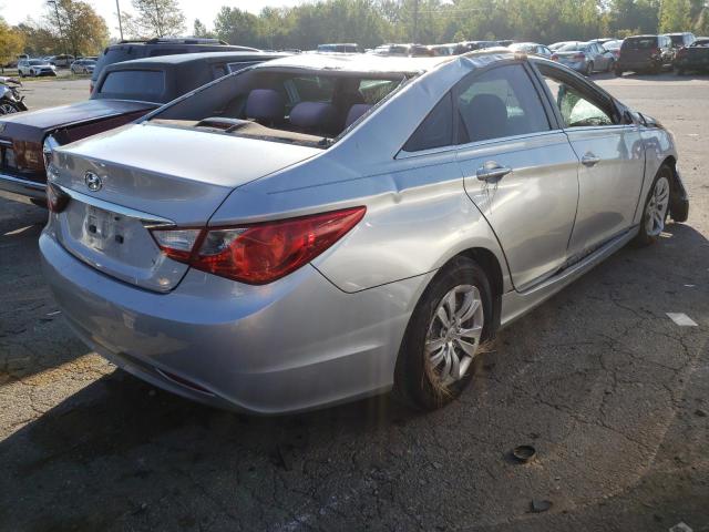 5NPEB4AC5BH191517 - 2011 HYUNDAI SONATA GLS SILVER photo 4