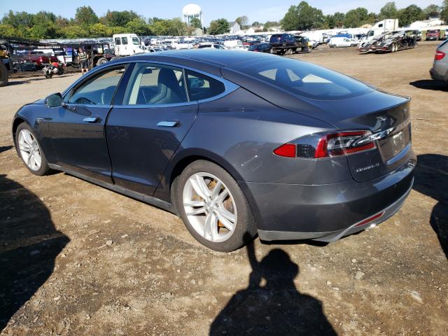 5YJSA1H28FFP71317 - 2015 TESLA MODEL S 85 CHARCOAL photo 3